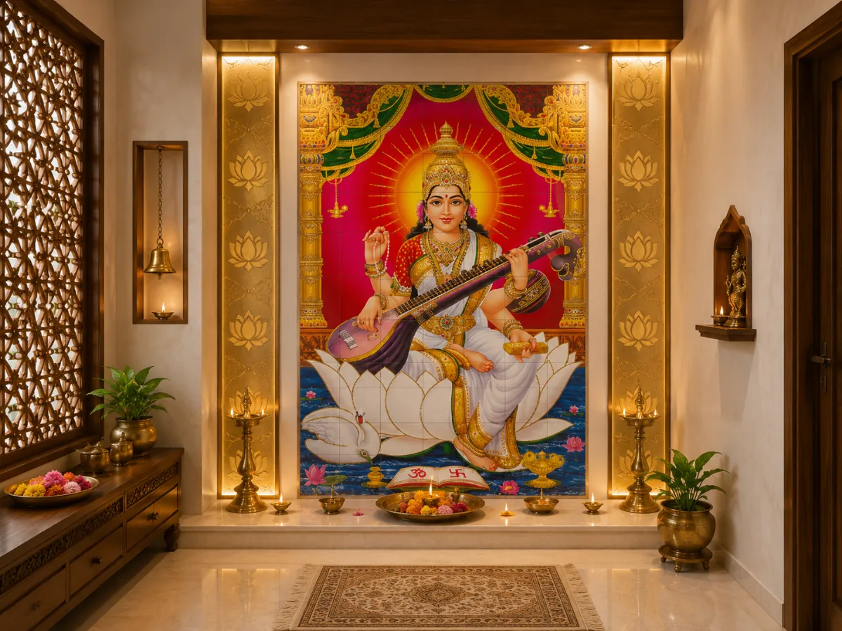 Lakshmi or Saraswati Poster Tiles